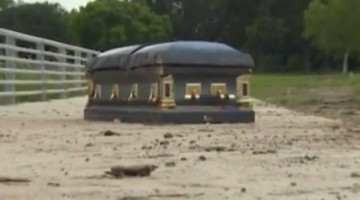 Man Sues Funeral Home After Wife’s Casket Surfaces During Flood